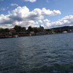 While we were only able to access the outside grounds of the Oslo Castle today (Friday) we'll have a more in-depth visit tomorrow. This photo of it is from the ferry ride we took today.